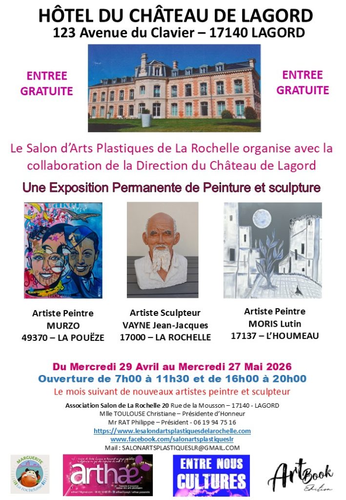 Affiche exposition Château de Lagord Mai 2026